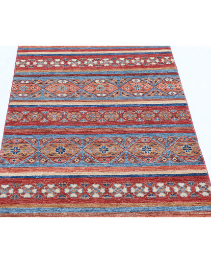 Khurjeen 2' 11" X 4' 11" Hand Knotted Wool Rug 2' 11" X 4' 11" (89 X 150) / Multi / Wool