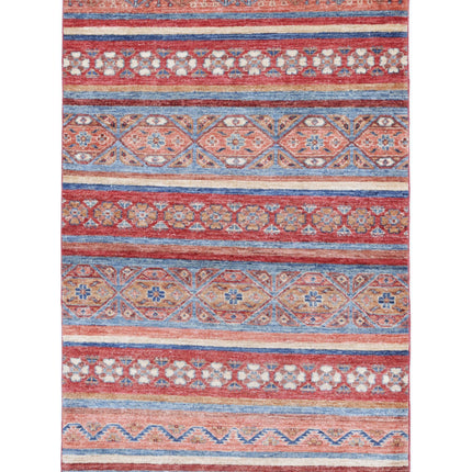 Khurjeen 2' 11" X 4' 11" Hand Knotted Wool Rug 2' 11" X 4' 11" (89 X 150) / Multi / Wool