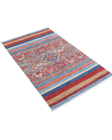 Khurjeen 2' 11" X 4' 10" Hand Knotted Wool Rug 2' 11" X 4' 10" (89 X 147) / Multi / Wool