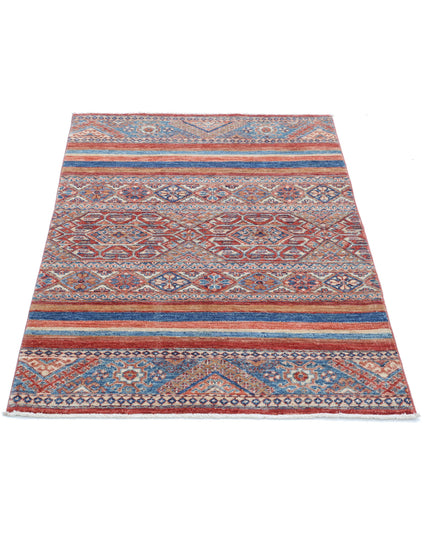 Khurjeen 2' 11" X 4' 8" Hand Knotted Wool Rug 2' 11" X 4' 8" (89 X 142) / Multi / Wool