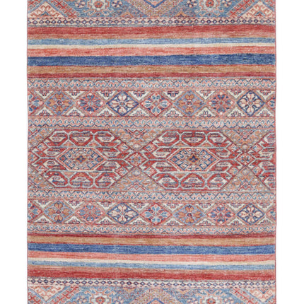 Khurjeen 2' 11" X 4' 4" Hand Knotted Wool Rug 2' 11" X 4' 4" (89 X 132) / Multi / Wool