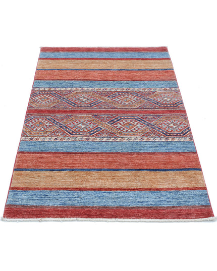 Khurjeen 2' 11" X 4' 9" Hand Knotted Wool Rug 2' 11" X 4' 9" (89 X 145) / Multi / Wool