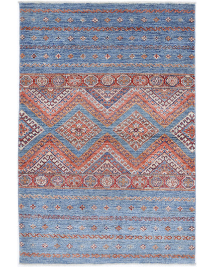 Khurjeen 3' 2" X 4' 10" Hand Knotted Wool Rug 3' 2" X 4' 10" (97 X 147) / Multi / Wool