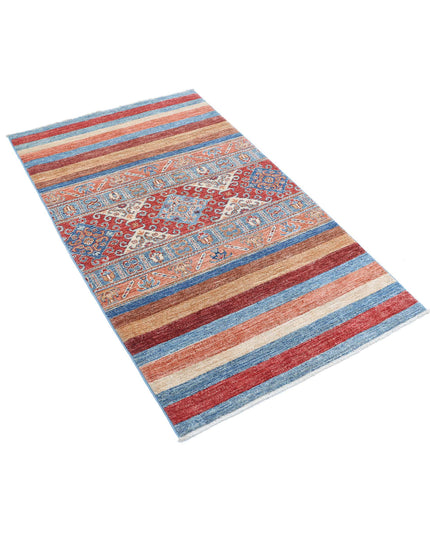 Khurjeen 2' 11" X 5' 0" Hand Knotted Wool Rug 2' 11" X 5' 0" (89 X 152) / Multi / Wool
