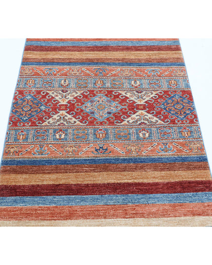 Khurjeen 2' 11" X 5' 0" Hand Knotted Wool Rug 2' 11" X 5' 0" (89 X 152) / Multi / Wool