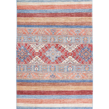 Khurjeen 2' 11" X 5' 0" Hand Knotted Wool Rug 2' 11" X 5' 0" (89 X 152) / Multi / Wool