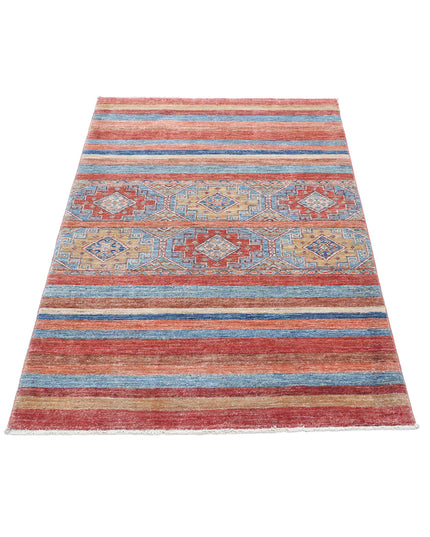Khurjeen 3' 0" X 4' 9" Hand Knotted Wool Rug 3' 0" X 4' 9" (91 X 145) / Multi / Wool