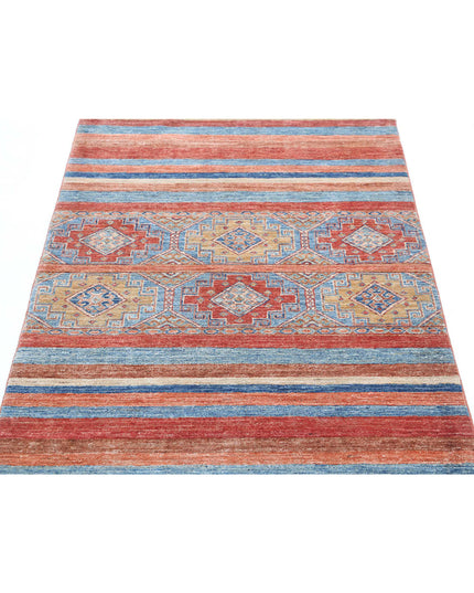Khurjeen 3' 0" X 4' 9" Hand Knotted Wool Rug 3' 0" X 4' 9" (91 X 145) / Multi / Wool