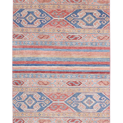 Khurjeen 3' 2" X 4' 11" Hand Knotted Wool Rug 3' 2" X 4' 11" (97 X 150) / Multi / Wool