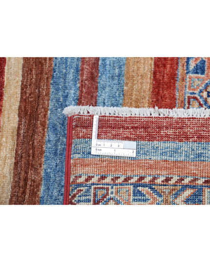 Khurjeen 3' 4" X 4' 9" Hand Knotted Wool Rug 3' 4" X 4' 9" (101 X 145) / Multi / Wool