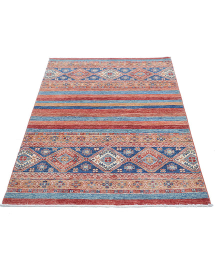 Khurjeen 3' 4" X 5' 1" Hand Knotted Wool Rug 3' 4" X 5' 1" (101 X 155) / Multi / Wool