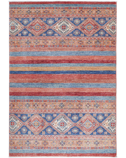 Khurjeen 3' 4" X 5' 1" Hand Knotted Wool Rug 3' 4" X 5' 1" (101 X 155) / Multi / Wool