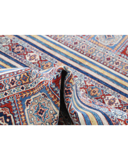 Khurjeen 4' 0" X 5' 11" Hand Knotted Wool Rug 4' 0" X 5' 11" (122 X 180) / Multi / Wool