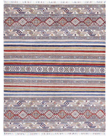Khurjeen 4' 10" X 6' 3" Hand Knotted Wool Rug 4' 10" X 6' 3" (147 X 191) / Multi / Wool
