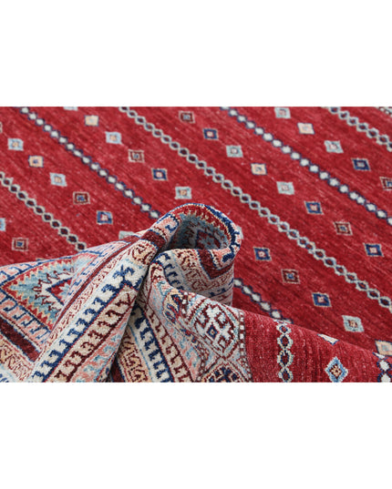 Khurjeen 5' 6" X 7' 2" Hand Knotted Wool Rug 5' 6" X 7' 2" (168 X 219) / Multi / Wool