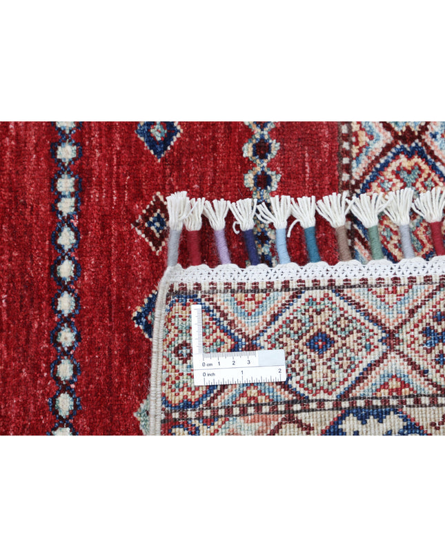 Khurjeen 5' 6" X 7' 2" Hand Knotted Wool Rug 5' 6" X 7' 2" (168 X 219) / Multi / Wool