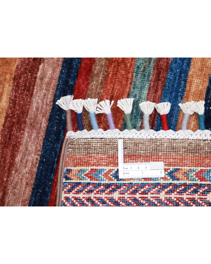 Khurjeen 5' 9" X 7' 10" Hand Knotted Wool Rug 5' 9" X 7' 10" (175 X 239) / Multi / Wool