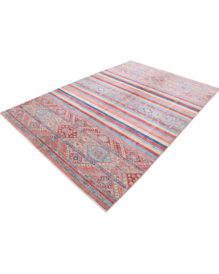 Khurjeen 6' 7" X 9' 8" Hand Knotted Wool Rug 6' 7" X 9' 8" (201 X 295) / Multi / Wool