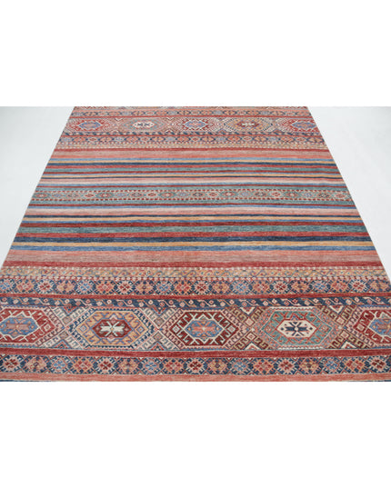 Khurjeen 6' 8" X 9' 7" Hand Knotted Wool Rug 6' 8" X 9' 7" (203 X 292) / Multi / Wool