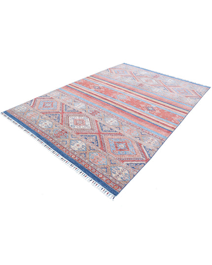 Khurjeen 6' 8" X 9' 7" Hand Knotted Wool Rug 6' 8" X 9' 7" (203 X 292) / Multi / Wool