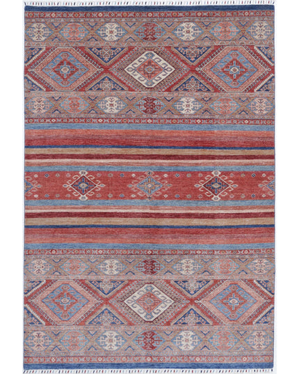 Khurjeen 6' 8" X 9' 7" Hand Knotted Wool Rug 6' 8" X 9' 7" (203 X 292) / Multi / Wool