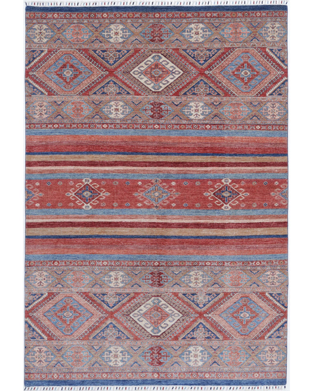 Khurjeen 6' 8" X 9' 7" Hand Knotted Wool Rug 6' 8" X 9' 7" (203 X 292) / Multi / Wool