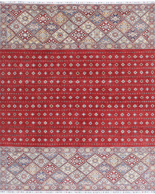 Khurjeen 7' 9" X 9' 8" Hand Knotted Wool Rug 7' 9" X 9' 8" (236 X 295) / Multi / Wool