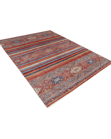 Khurjeen 6' 9" X 9' 11" Hand Knotted Wool Rug 6' 9" X 9' 11" (206 X 302) / Multi / Wool