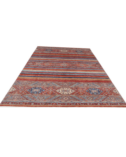 Khurjeen 6' 9" X 9' 11" Hand Knotted Wool Rug 6' 9" X 9' 11" (206 X 302) / Multi / Wool