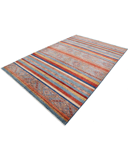 Khurjeen 6' 9" X 10' 0" Hand Knotted Wool Rug 6' 9" X 10' 0" (206 X 305) / Multi / Wool