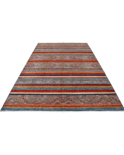 Khurjeen 6' 9" X 10' 0" Hand Knotted Wool Rug 6' 9" X 10' 0" (206 X 305) / Multi / Wool