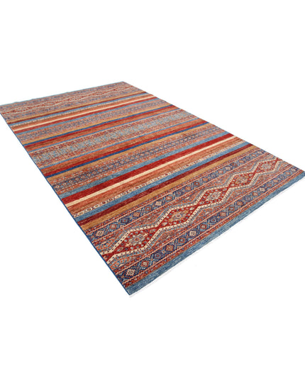 Khurjeen 6' 7" X 10' 0" Hand Knotted Wool Rug 6' 7" X 10' 0" (201 X 305) / Multi / Wool