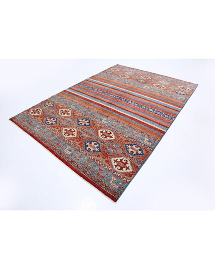 Khurjeen 6' 9" X 9' 8" Hand Knotted Wool Rug 6' 9" X 9' 8" (206 X 295) / Multi / Wool