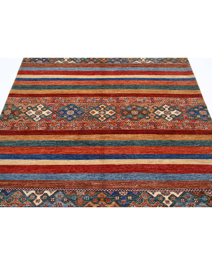 Khurjeen 5' 9" X 7' 9" Hand Knotted Wool Rug 5' 9" X 7' 9" (175 X 236) / Multi / Wool