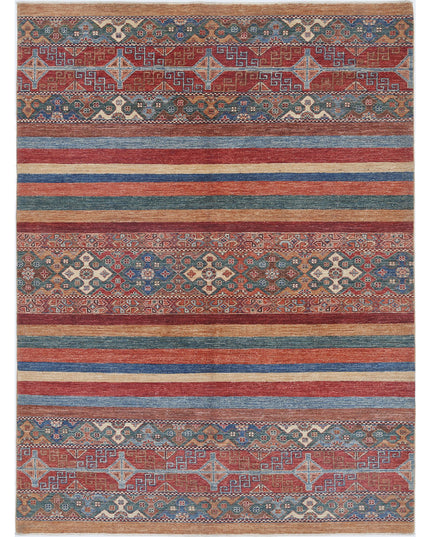 Khurjeen 5' 9" X 7' 9" Hand Knotted Wool Rug 5' 9" X 7' 9" (175 X 236) / Multi / Wool