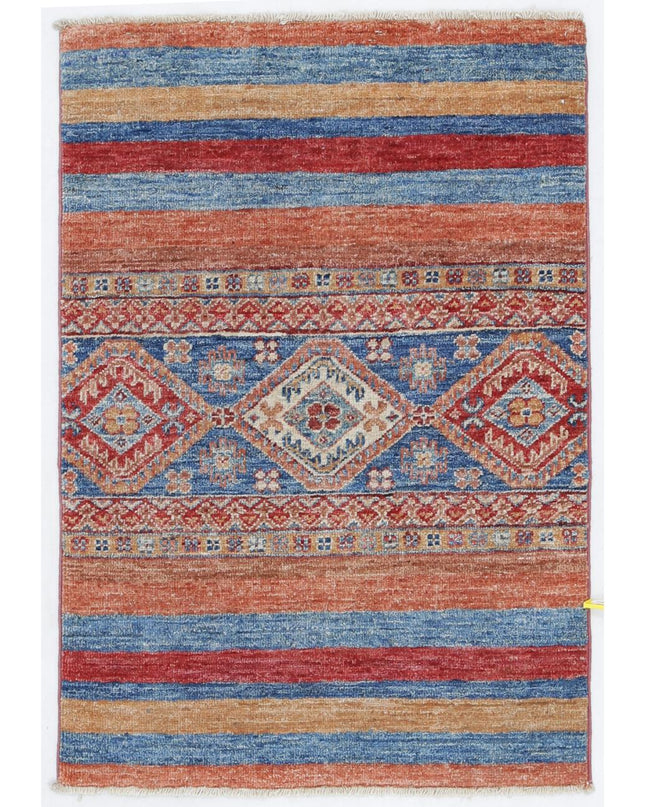 Khurjeen 2' 0" X 2' 10" Hand Knotted Wool Rug 2' 0" X 2' 10" (61 X 86) / Multi / Wool