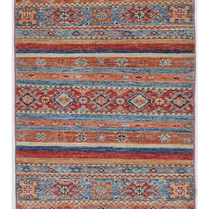 Khurjeen 1' 10" X 2' 9" Hand Knotted Wool Rug 1' 10" X 2' 9" (56 X 84) / Multi / Wool