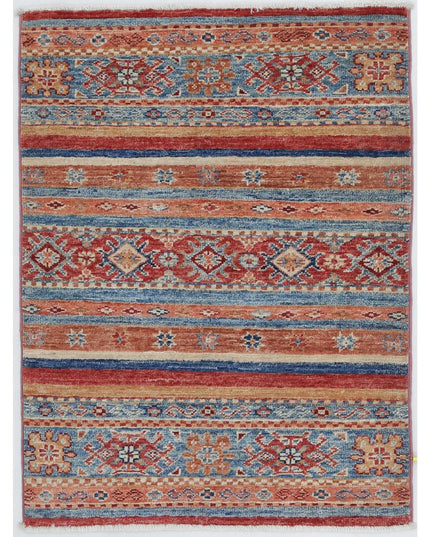 Khurjeen 1' 10" X 2' 9" Hand Knotted Wool Rug 1' 10" X 2' 9" (56 X 84) / Multi / Wool