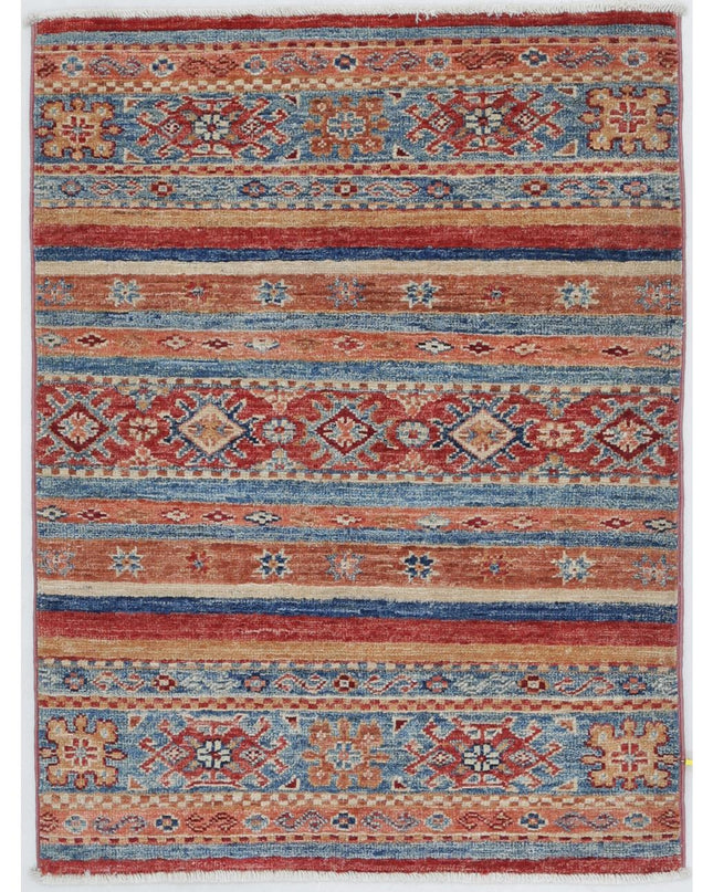 Khurjeen 1' 10" X 2' 9" Hand Knotted Wool Rug 1' 10" X 2' 9" (56 X 84) / Multi / Wool
