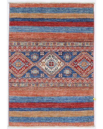 Khurjeen 2' 0" X 2' 10" Hand Knotted Wool Rug 2' 0" X 2' 10" (61 X 86) / Multi / Wool