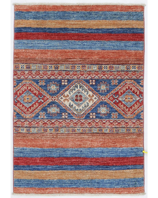 Khurjeen 2' 0" X 2' 10" Hand Knotted Wool Rug 2' 0" X 2' 10" (61 X 86) / Multi / Wool