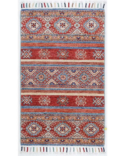 Khurjeen 1' 11" X 3' 2" Hand Knotted Wool Rug 1' 11" X 3' 2" (59 X 97) / Multi / Wool