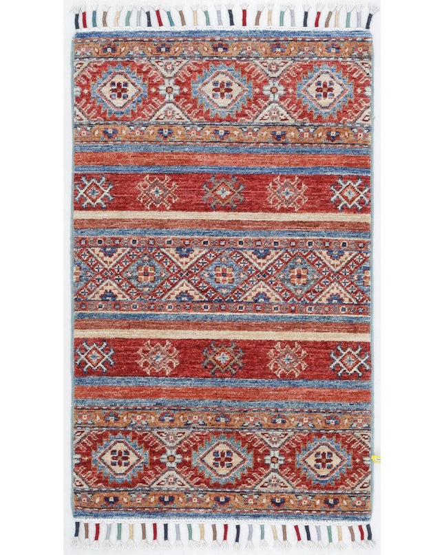 Khurjeen 1' 11" X 3' 2" Hand Knotted Wool Rug 1' 11" X 3' 2" (59 X 97) / Multi / Wool