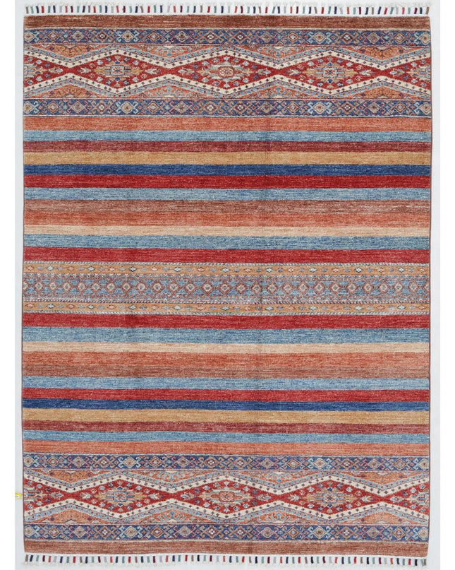 Khurjeen 5' 0" X 6' 7" Hand Knotted Wool Rug 5' 0" X 6' 7" (152 X 201) / Multi / Wool