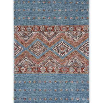 Khurjeen 3' 1" X 4' 8" Hand Knotted Wool Rug 3' 1" X 4' 8" (94 X 142) / Multi / Wool