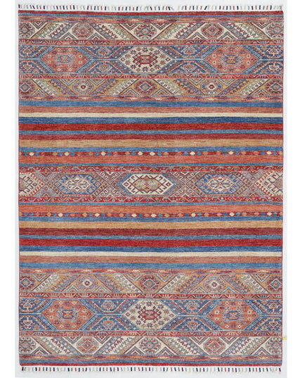 Khurjeen 5' 9" X 7' 9" Hand Knotted Wool Rug 5' 9" X 7' 9" (175 X 236) / Multi / Wool