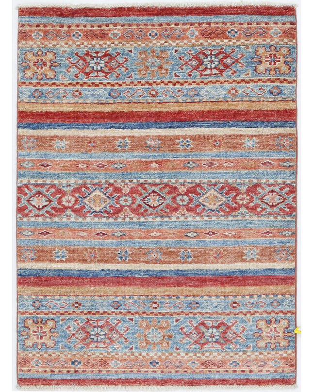 Khurjeen 2' 1" X 2' 10" Hand Knotted Wool Rug 2' 1" X 2' 10" (63 X 86) / Multi / Wool