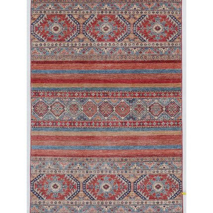 Khurjeen 3' 2" X 4' 9" Hand Knotted Wool Rug 3' 2" X 4' 9" (97 X 145) / Multi / Wool