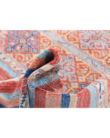 Khurjeen 5' 7" X 8' 1" Hand Knotted Wool Rug 5' 7" X 8' 1" (170 X 246) / Red / Wool