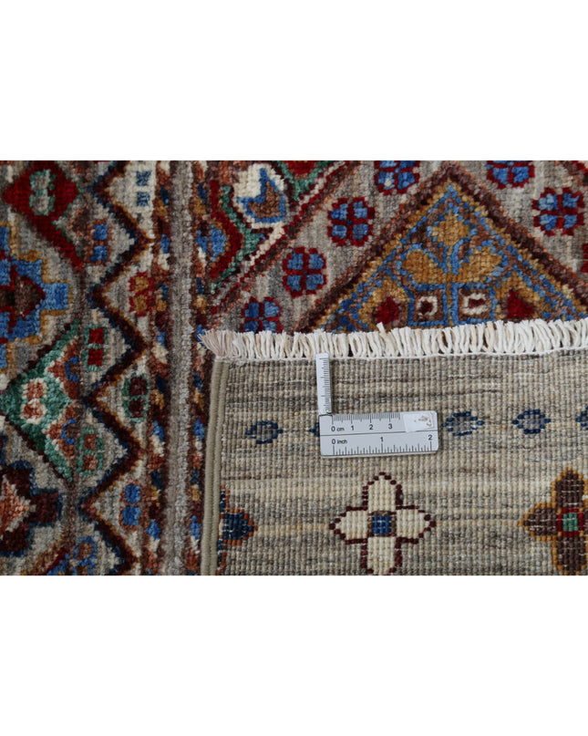 Khurjeen 8' 10" X 11' 9" Hand Knotted Wool Rug 8' 10" X 11' 9" (269 X 358) / Grey / Wool